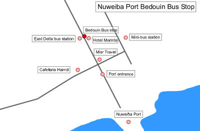 Nuweiba Port map